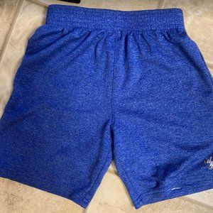 Blue athletic shorts